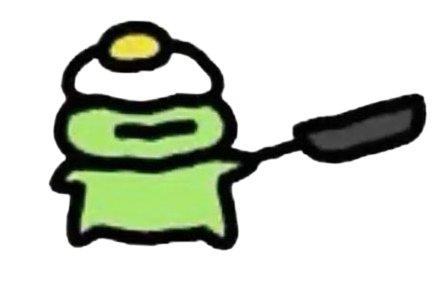 Peeking frog